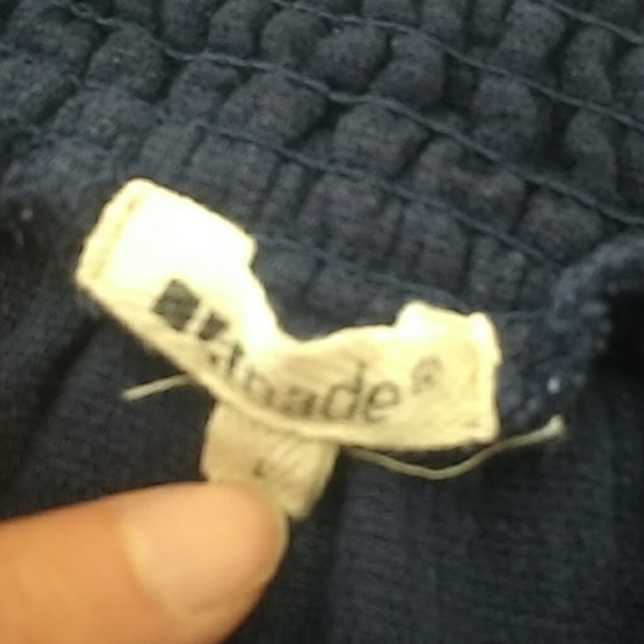 LA Made Navy Linen Smocked Beach Shorts - Picture 2 of 7